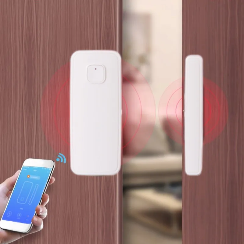 Дверной/оконный детектор WiFi приложение уведомления оповещения на батарейках