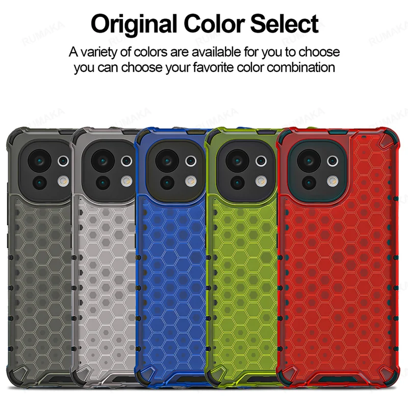 

Shockproof Capa For Xiaomi Mi 11 Case For Xiaomi Mi 11 10T Pro Lite Honeycomb Cover For Xiaomi Mi11 POCO M3 X3 NFC Back Case