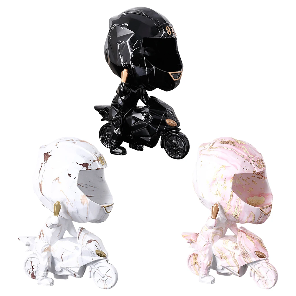 

Nordic Motorcycle Figurine Storage Box Key Container Desk Organizer