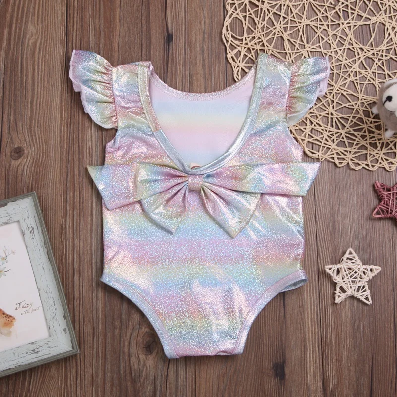 

Baby Bodysuits Summer Newborn Girls Clothing Baby Climbing Suit Flare Sleeve Bowknot Jumpsuits Baby Girl Clothes Baby Body Suit