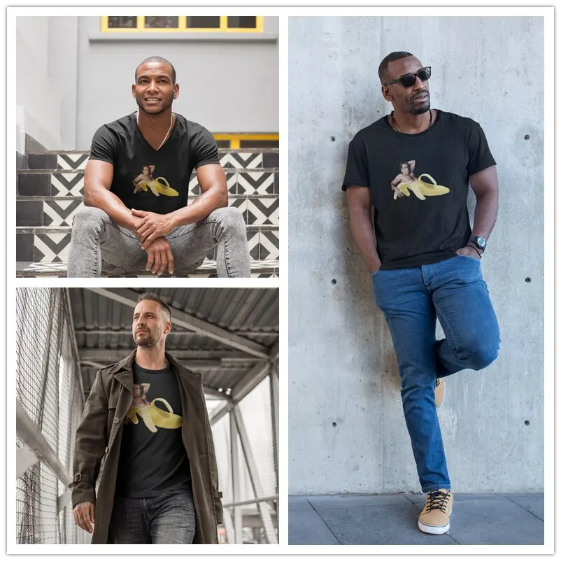 Футболка Mlg Оригинальная желтая футболка Николаса Кейдж в банане летняя с