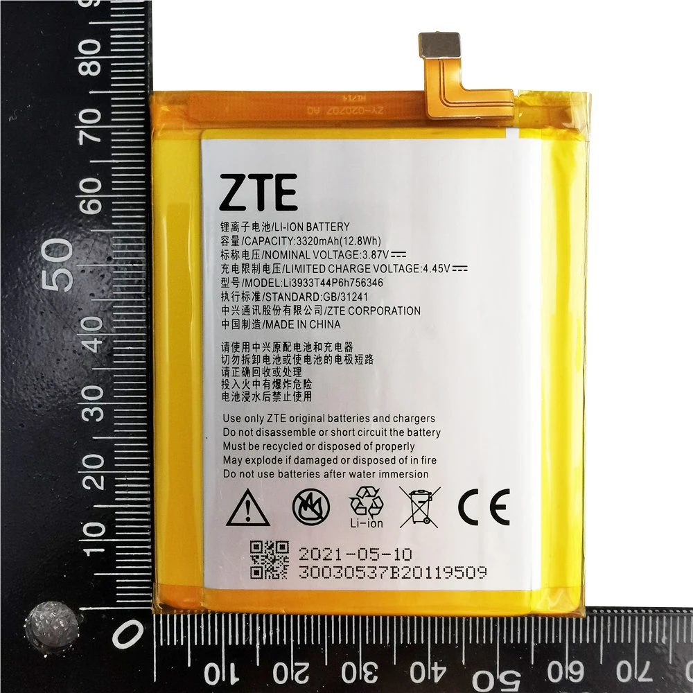2021 100% оригинальный новый LI3931T44P8H756346 Аккумулятор для ZTE Axon 7 5 дюймов A2017 аккумулятор