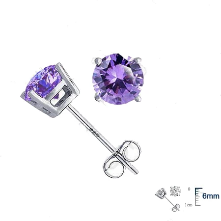 Женские серьги гвоздики из серебра 925 пробы с фианитом|stud earrings|stud earrings for womenearrings
