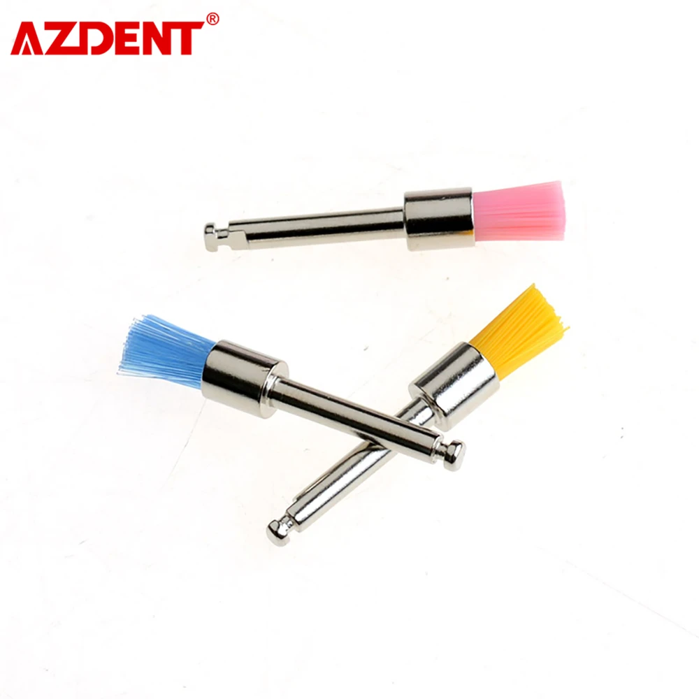 100 шт./кор. зубная щетка для полировки красочная Нейлоновая Щетка в форме чаши