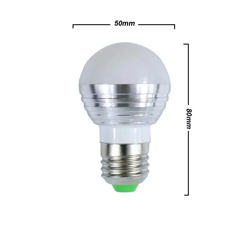 

E27 Light Bulb 16Color Changing Led Lamp AC85-265V RGB Dimmable Light Led Bulb 3W Remote Control Spotlight Home Decoration