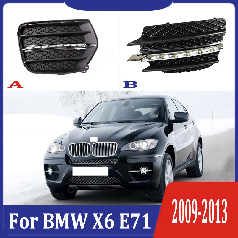 2 шт. для BMW X6 E71 2009 2013 6000K белый светильник Светодиодный дневной ходовой DRL