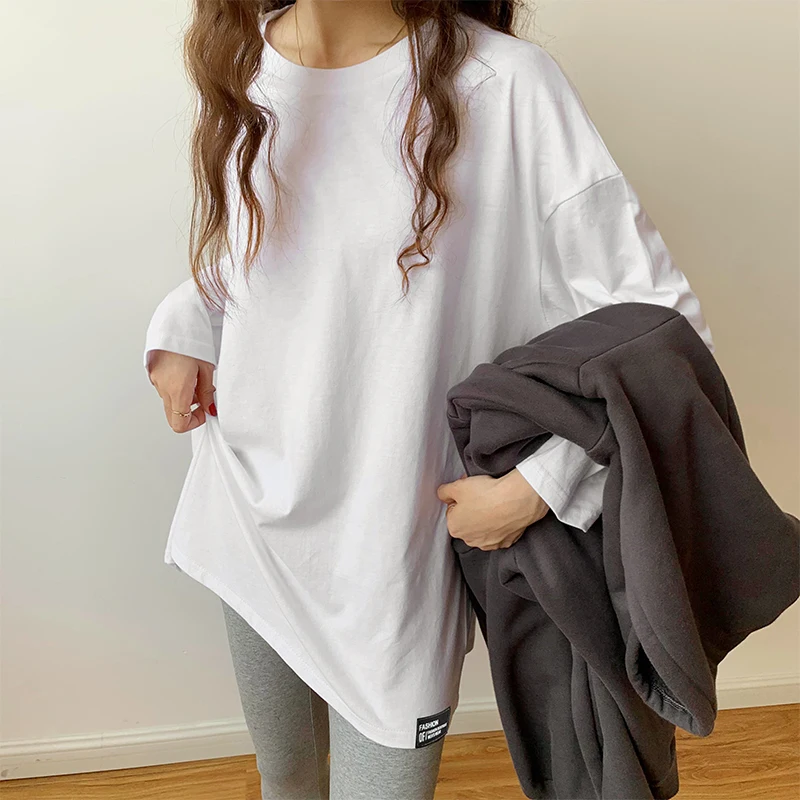 

of new fund of 2020 autumn render unlined upper garment in the relaxed joker long long sleeve shirt qiu dong ins coat