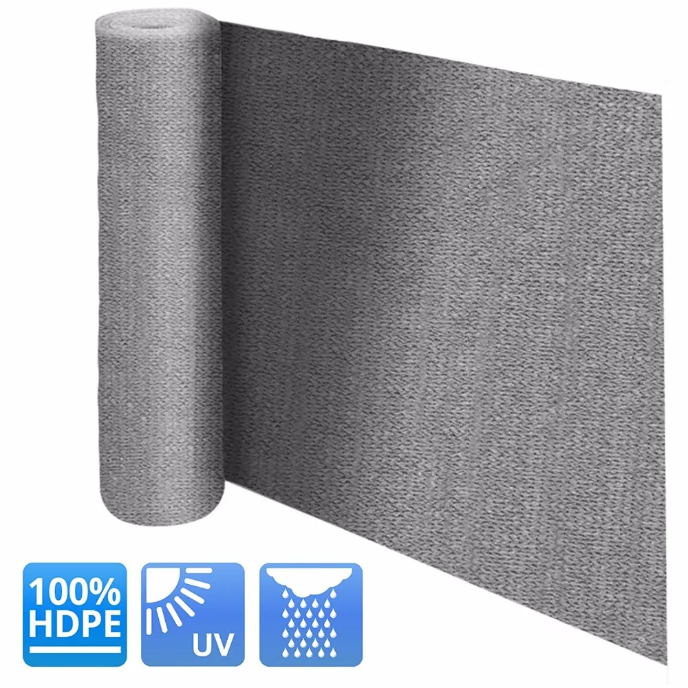 20*2 5 футов серые шторы для балкона козырек от Солнца Анти U.V. Защитное садовое