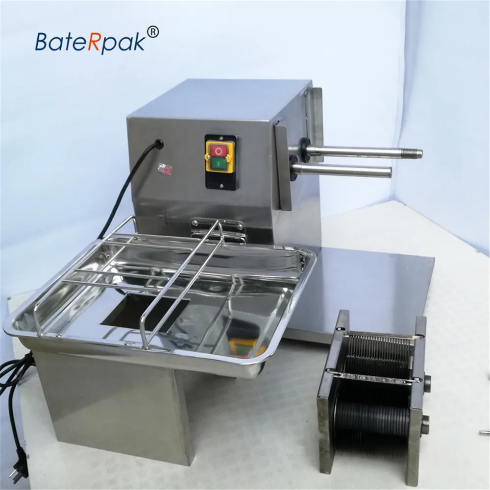 Настольная машина для резки мяса QR-400 из нержавеющей стали электрическая