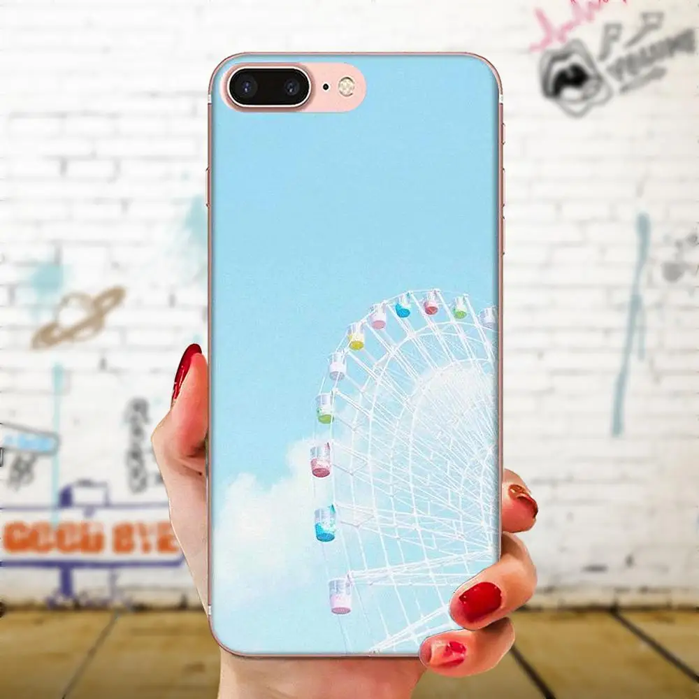 Прозрачные мягкие чехлы для Samsung Galaxy Note 5 8 9 S3 S4 S5 S6 S7 S8 S9 S10 5G mini Edge Plus Lite Happy Ferris Wheel |