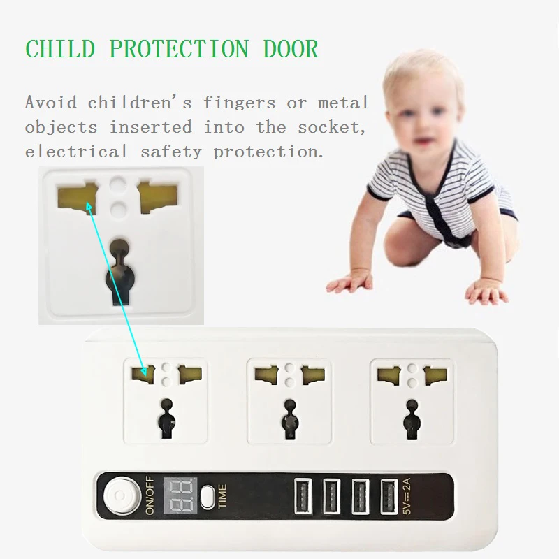 Интеллектуальная защита синхронизации Зарядное устройство адаптер 4USB блок