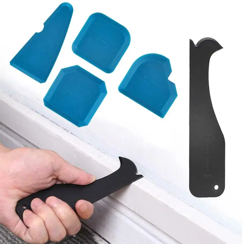 5Pcs Scraper Tool Caulking Window Door Silicone Sealant Spreader Spatula Cleaning Tile Dirt Floor Kit | Дом и сад