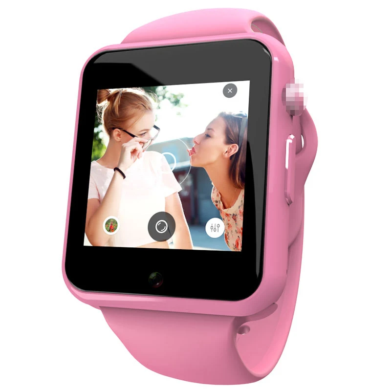 Pink MOKA Android часы с поддержкой самостоятельного звонка sim-карты спортивный шагомер с камерой сообщение умные часы с уведомлением для мужчин и женщин - Цвет: Pink