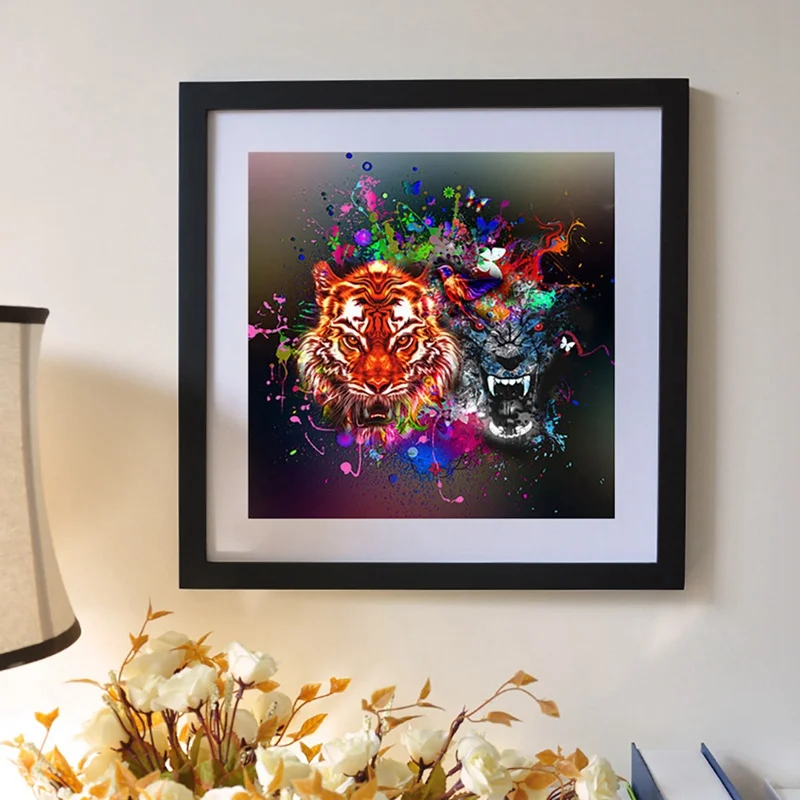 DIY Diamond Painting Animal Tiger Embroidery Mosaic Coast Landscape Art Kits Home Decoration 1 AB | Дом и сад