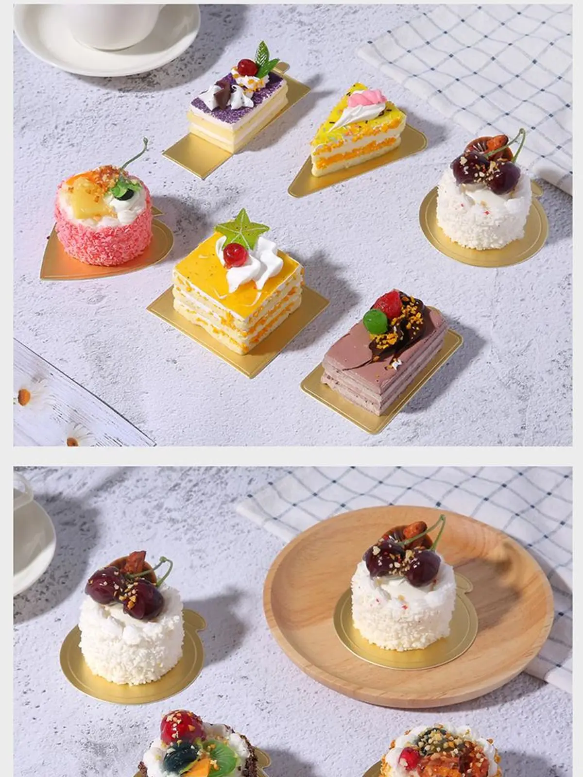 Форма для пирога круглая поднос кондитерских изделий нижняя сторона картонной