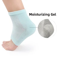 1pair spa moisturizing gel socks exfoliating dry cracked peeling soft skin sock pedicure hard heel skin protector foot care