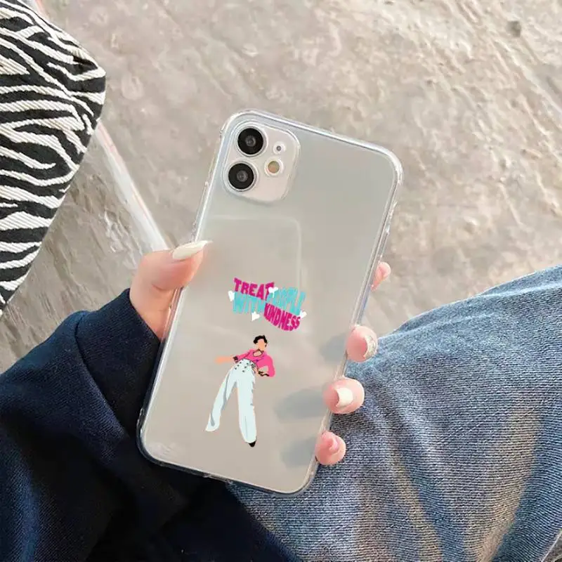

Harry Styles Treat People With Phone Case Transparent for Clear iPhone case 11 12 mini pro XS MAX 8 7 6 6S Plus X 5S SE 2020 XR