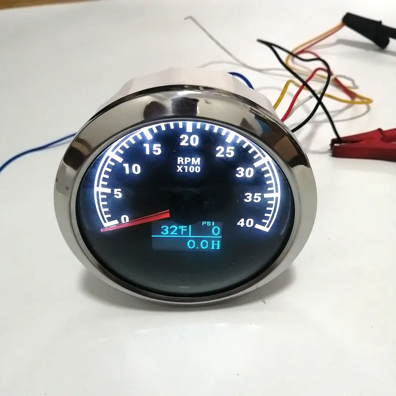 Тахометр 3 в 1 с индикатором температуры воды и масла 3000/6000/8000 об/мин|Тахометры| |
