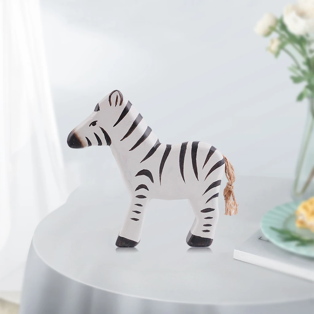 

Simulation Wood Mini Animal Toys Figurines Model Collection Interactive Role Play Children Toddlers Home Decoration