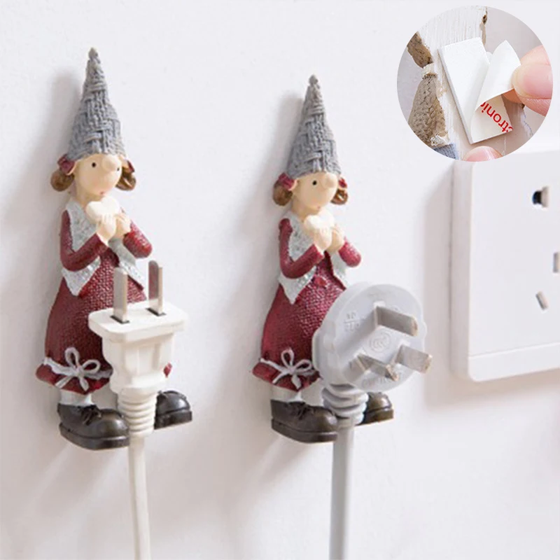 Настенный крючок аксессуары для украшения дома мультяшная полимерная розетка