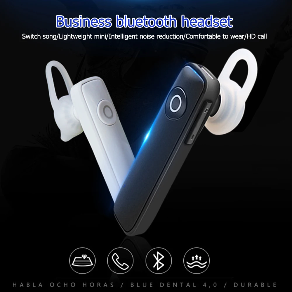 

Mini Bluetooth Headset For Smartphone PC Laptop Car Tablet Fashionable Business Wireless In Ear Bluetooth Headset