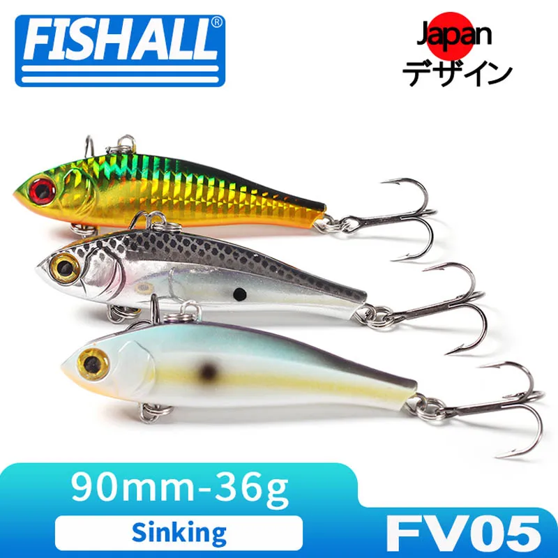 

Fishall Heavy Sinking Vibration Fishing Lure 90mm 36g Hard Plastic Wobbler Bait For Bass Pike