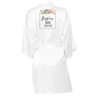 Атласная женская ночная рубашка на заказ для невесты, подружки невесты, Свадебный халат, кимоно, халат, ночная рубашка