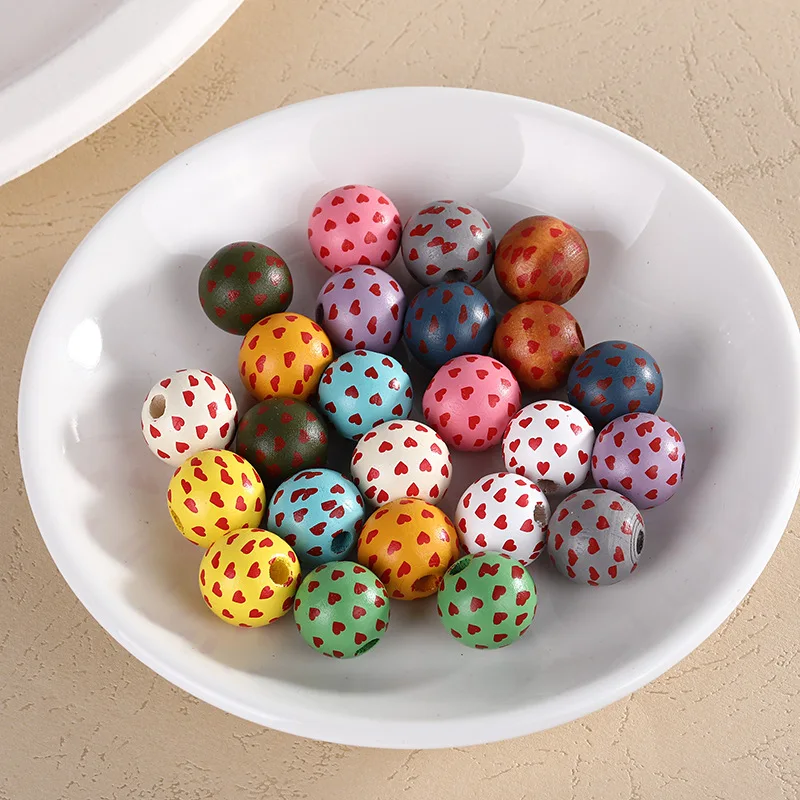 

Barwodo 16MM 15PCS Natural Wooden Beads Accessories For Jewelry Jewellery Crafts Wholesale For Needlework Loose Beads DIY Crafts