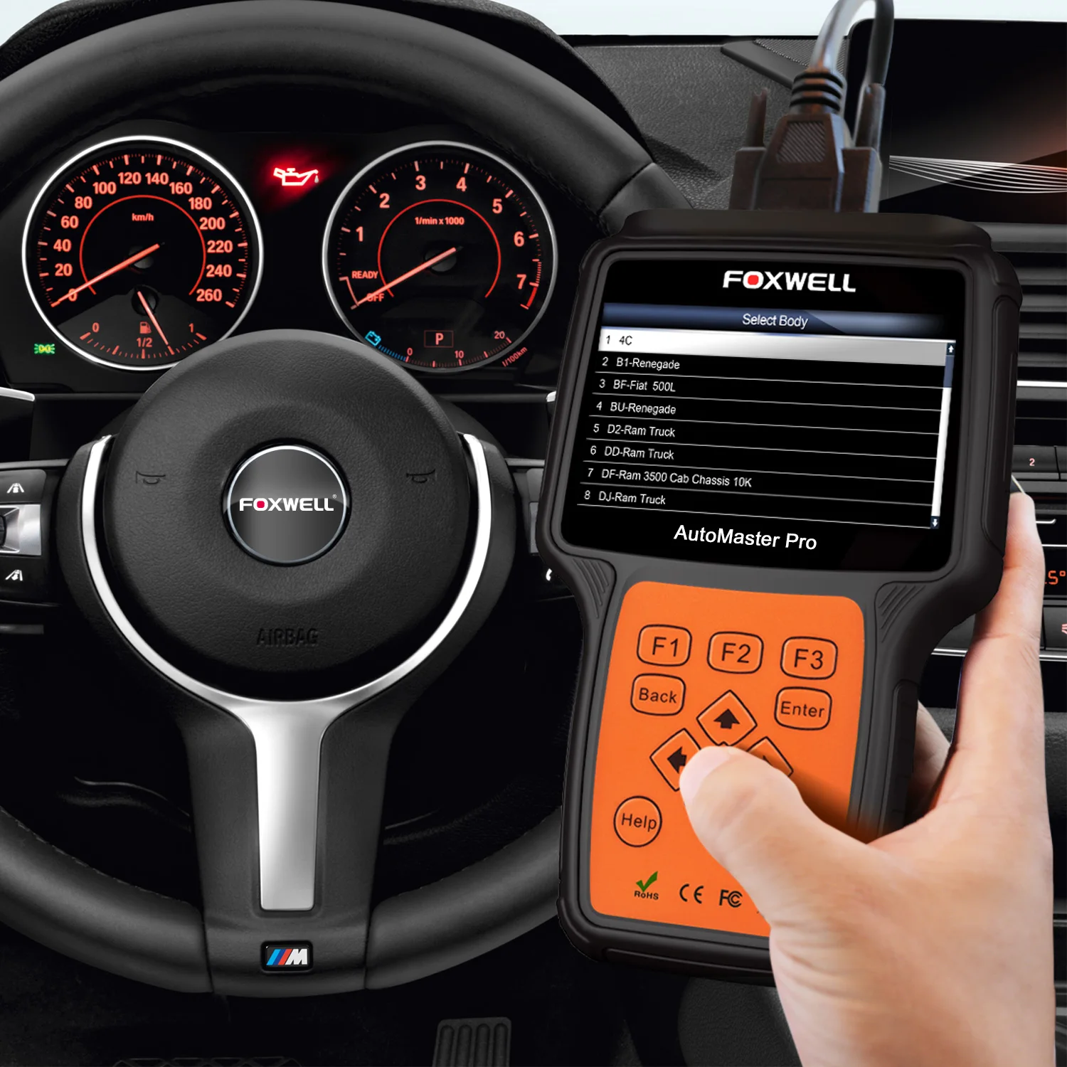 FOXWELL NT624 PRO полная система OBD2 сканер Код считыватель масла EPB сервис сброса ODB2 авто