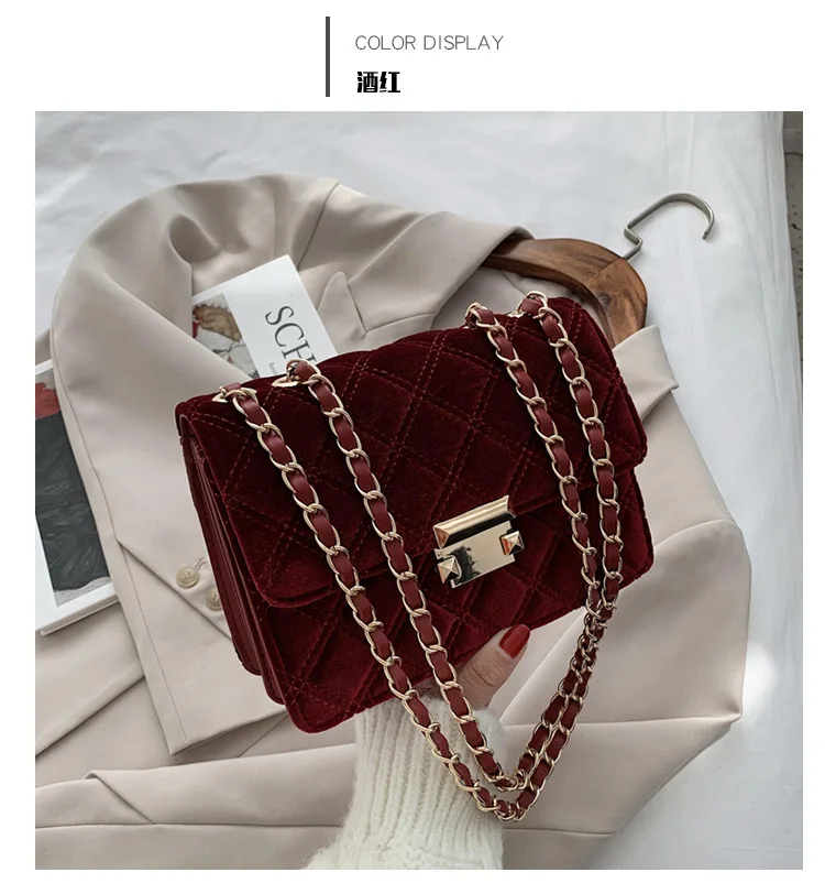 

The new small bag for women 2020 fashion trend fashion versatile one-shoulder ringer chain cross-body small square bag