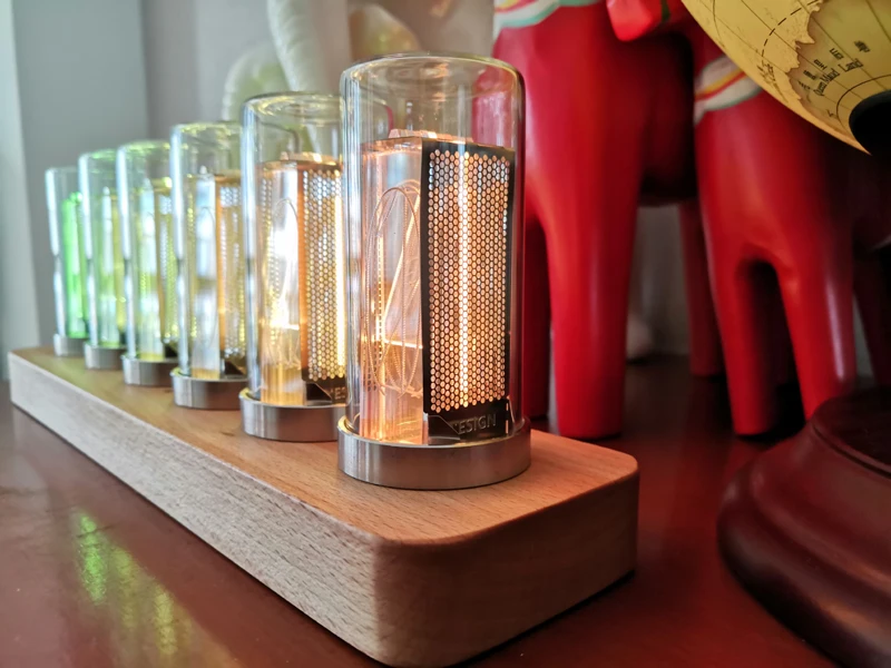 

latest 6-Bit Kit Time Electronic LED Luminous Glow Nixie Tube Clock Time Flies Lapse