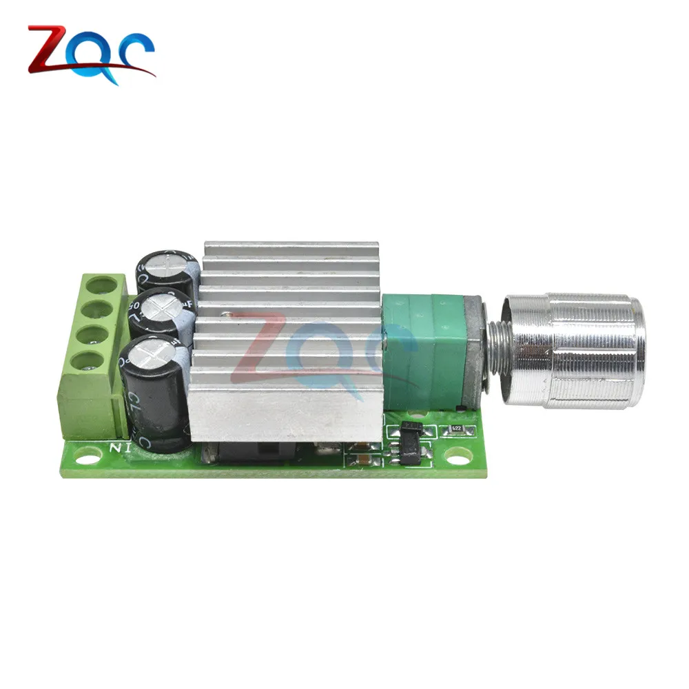 Контроллер скорости ШИМ двигателя постоянного тока 12 30 в 6 В 24 10 А|Контроллер