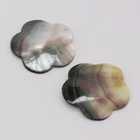 3pcs natural shell pendant mother of pearl shell flower pendant for jewelry making diy necklace earrings accessory