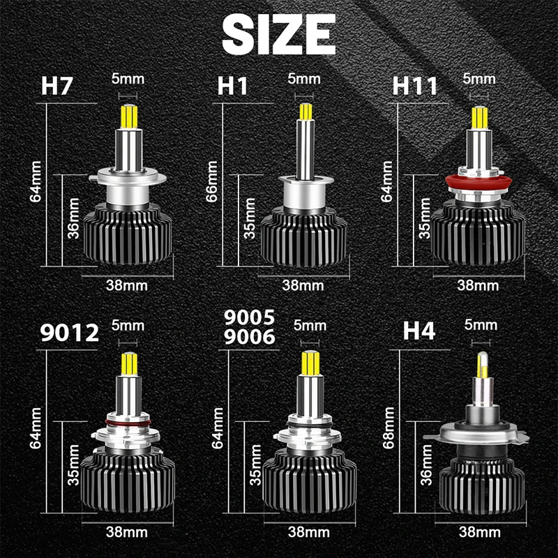 D1S Led H1 H11 фары H4 H7 Ice лампа 360 лм 9012 D2S D3S D4S D2H супер автомобильные лампы H8 H9 9005 HB3 HB4