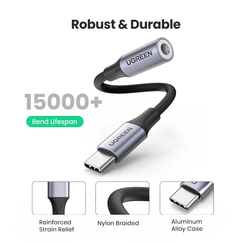 UGRREN USB Type C до 3 5 мм гнездо для наушников адаптер к Aux аудио кабель Шнур DAC чип Pixel 4 2 XL
