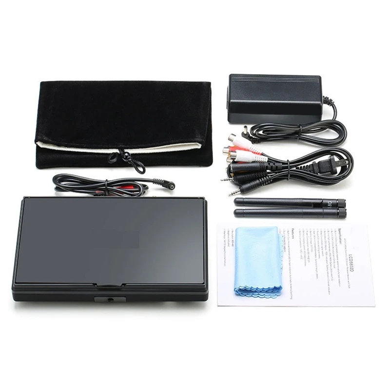 

FPV Monitor 5.8G 40CH 7 Inch Raceband 800X480 with DVR Build-in Batteryr Video Screen for FPV Multicopter EU Plug
