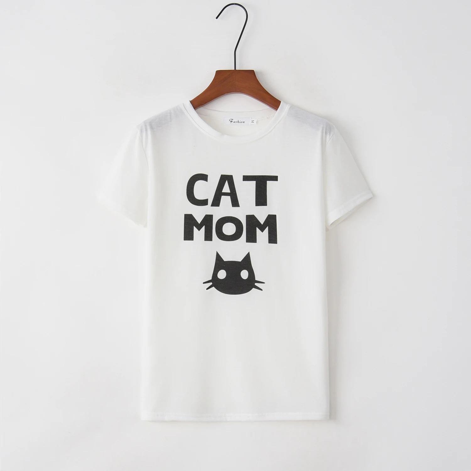 

Кошка мама принт Для женщин футболка короткий рукав Повседневное забавная Футболка для леди верхний тройник битник Tumblr