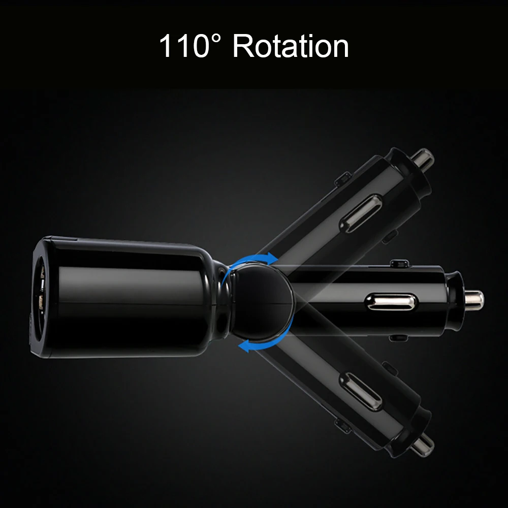 DC 5V 2 полосная розетка для автомобильного прикуривателя сплиттер адаптер 3.1A Dual USB