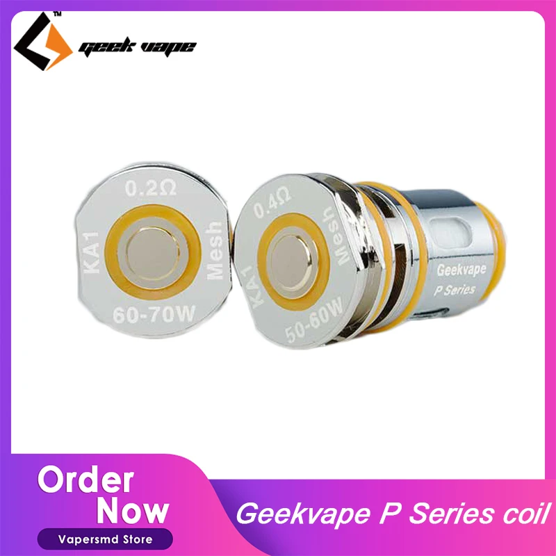 

5pcs/lot GeekVape P Series Coil 0.2ohm/0.4ohm Replacement Coil Head For Geekvape Aegis Boost Pro Pod Cartridge Vape Kit