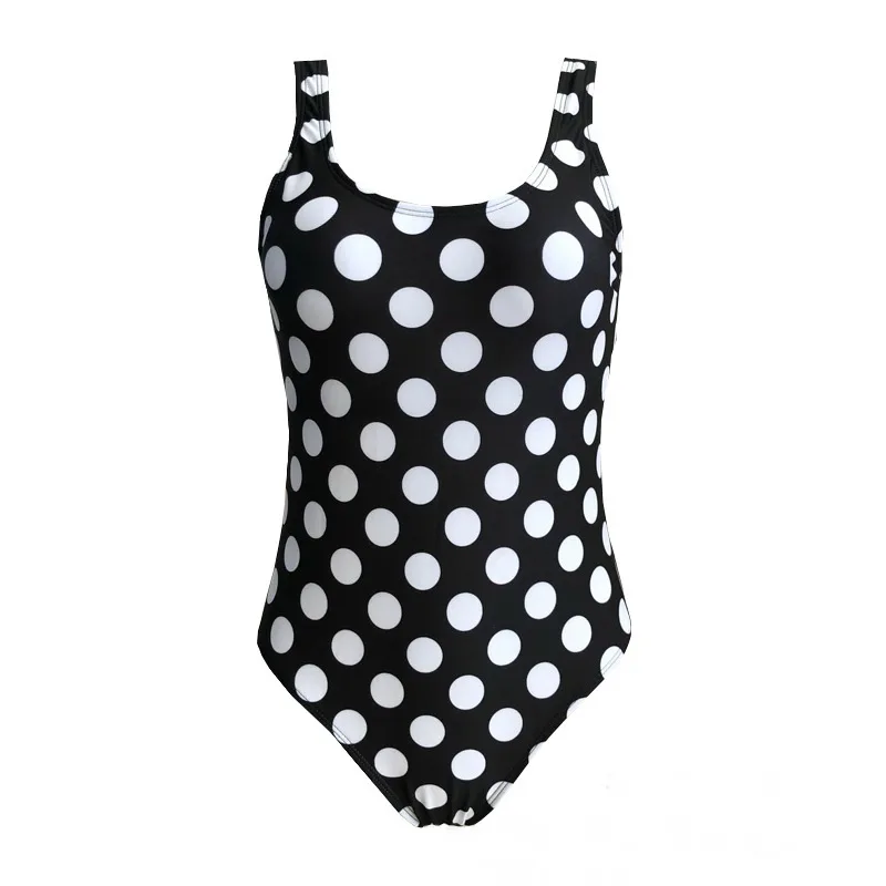 White Dots Mujer Mayo, пуш-ап, купальник, крест-накрест, на спине, цельный, пляжный купальник, градиентный принт, Plavky, сексуальный, цельный, женский купальник - Цвет: White Dots