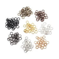 xinyao 200pcslot 4 6 8 10 mm metal jump rings silvergoldbronze color split rings connectors for diy jewelry finding making