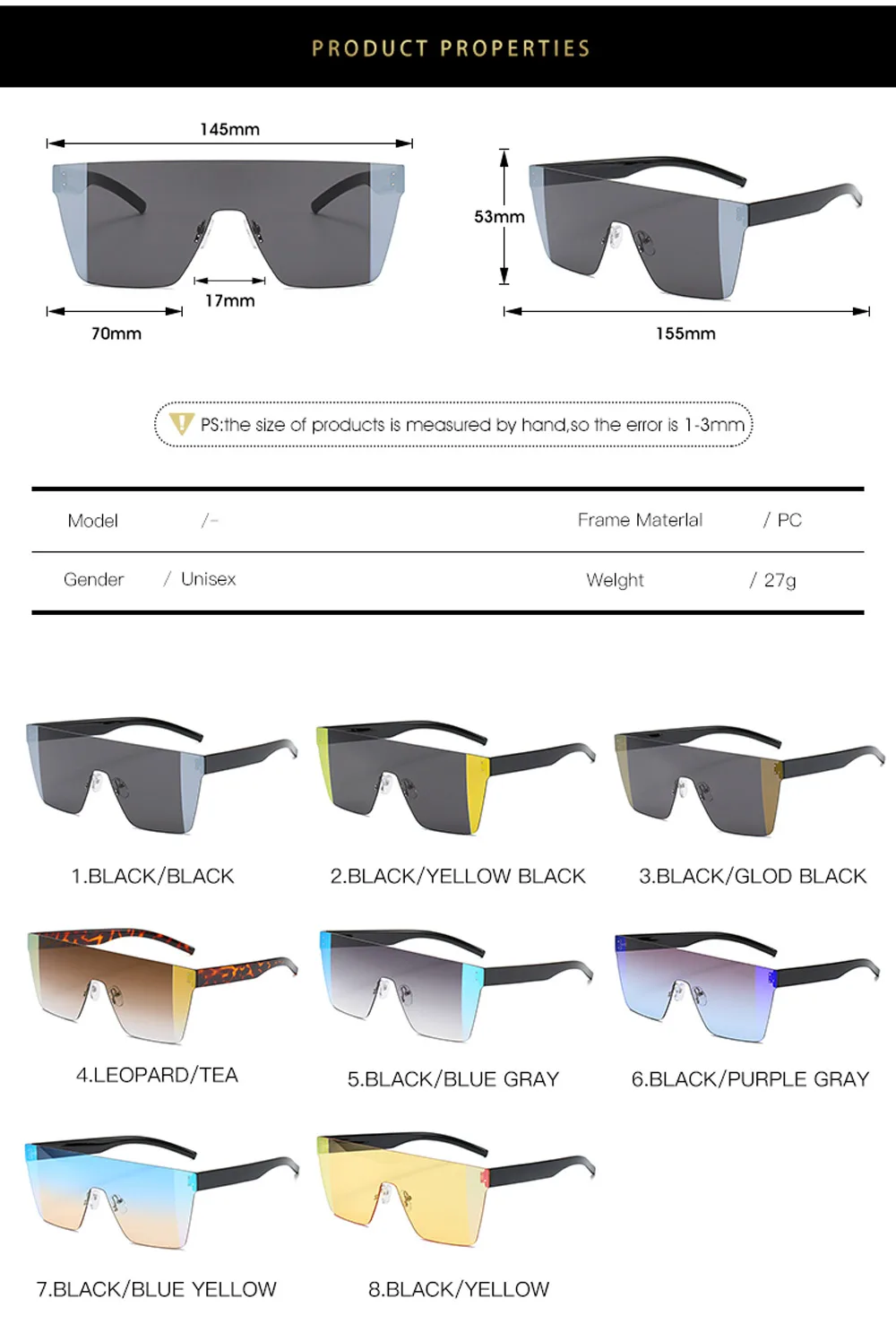 D& T новые модные солнцезащитные очки для мужчин и женщин, трендовые разноцветные солнцезащитные очки без оправы, Классические брендовые дизайнерские солнцезащитные очки UV400