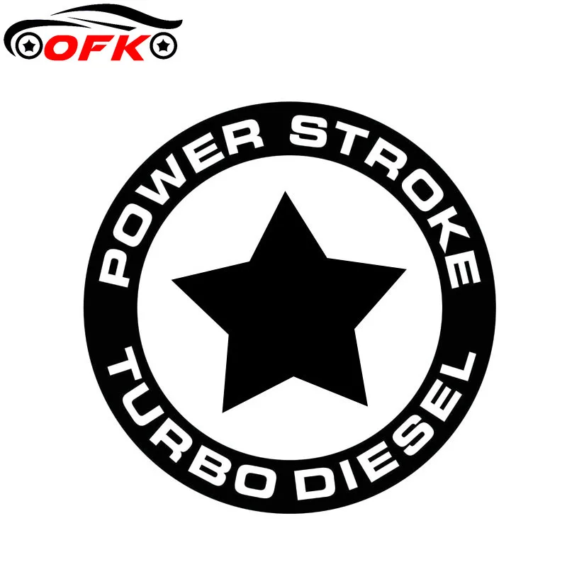 

POWER STROKE TURBO DIESEL Decal Car Sticker Vinyl Drift Black Silver 15.2CM*15.2CM
