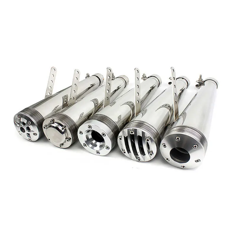 

51mm Universal Motorcycle Exhaust Modified Muffler CNC Motocross Pipe For Yamaha MT07 MT09 Tmax500 530 ER6N CB400 FZ6 FZ1