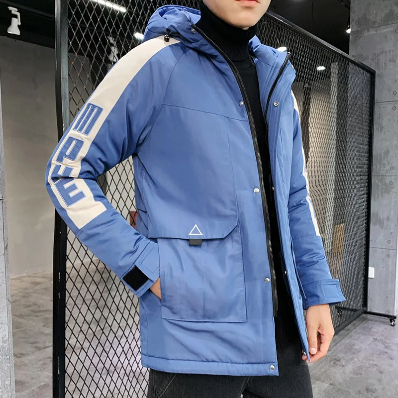 Liketkit мужские зимние парки с капюшоном 2019 повседневные хлопковые плотные