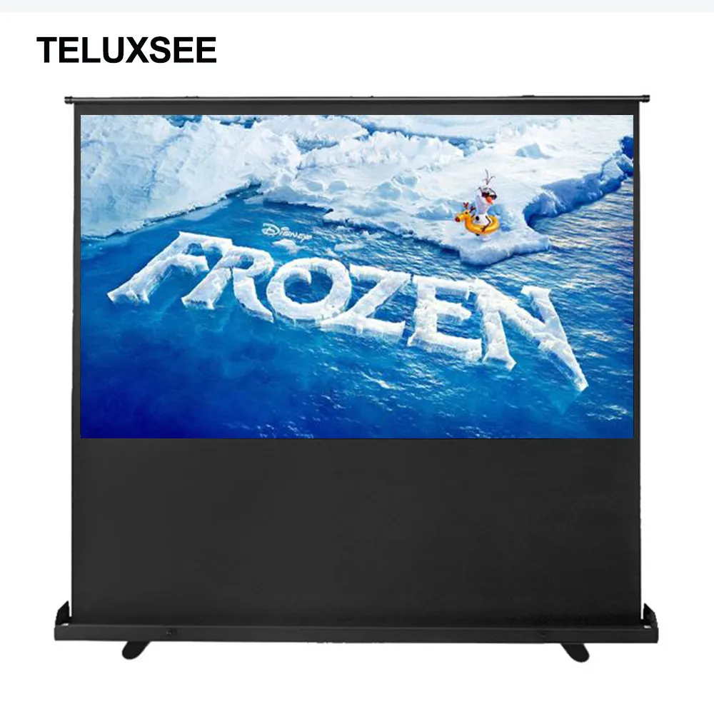 TELUXSEE 92 дюймов 16:9 HDTV моторизованный Электрический пол поднимающийся передний