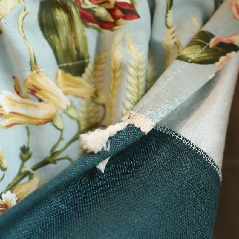 1 шт. карманная половинная занавеска с американским принтом для гостиной