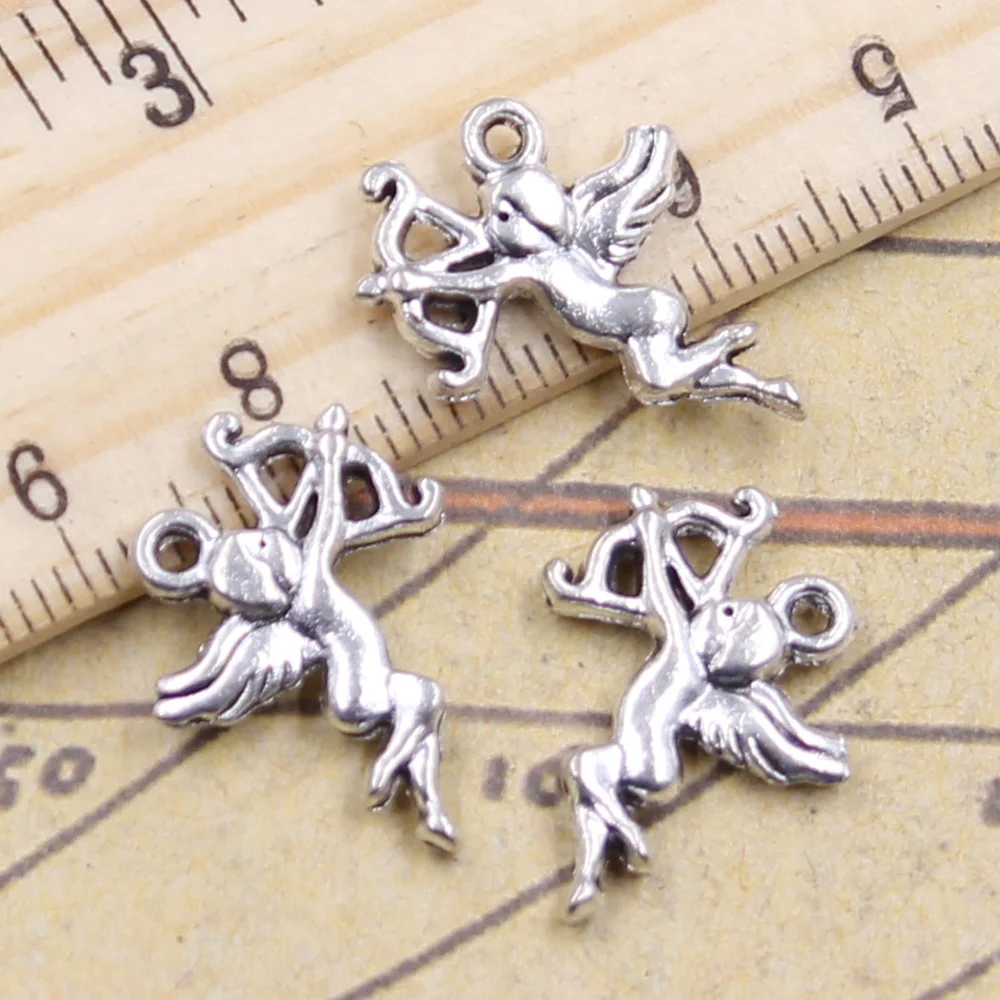 30 шт. подвески love angel Cupid 20x15 мм тибетские бронзовые серебряные антикварные