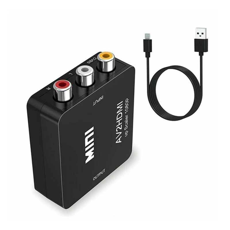 Преобразователь AV-HDMI композитный преобразователь RCA в HDMI аудио-видео адаптер 720P
