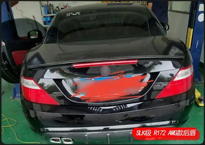 Задний бампер из углеродного волокна спойлер крышка диффузора багажника для Benz